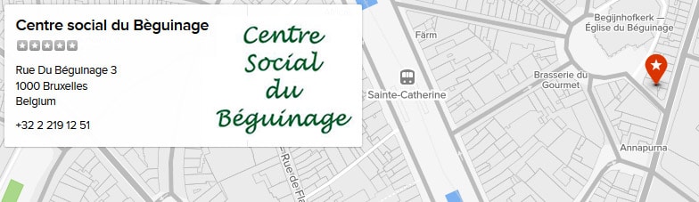 CSB, Centre social Béguinage: plan de rue